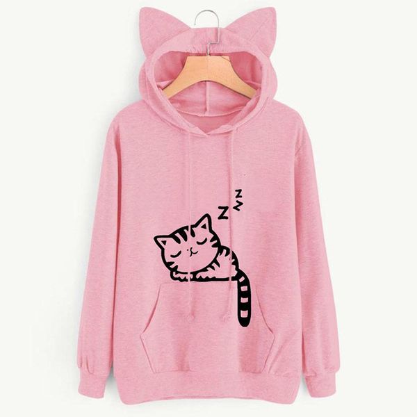 2020 autumn winter hooded hoodies women kawaii cat ear loose casual streetwear long sleeve warm outerwear pullover sweatshirts, Black
2020 autumn winter hooded hoodies women kawaii cat ear loose casual streetwear long sleeve warm outerwear pullover sweatshirts, Black