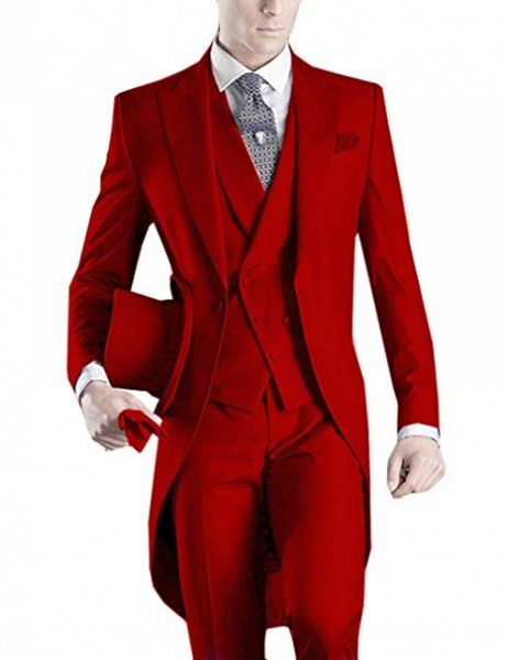 morning style men suits one button groom tuxedos peak lapel groomsmen wedding man 3 pieces ( jacket + pants +vest + tie ) l596, Black;gray
morning style men suits one button groom tuxedos peak lapel groomsmen wedding man 3 pieces ( jacket + pants +vest + tie ) l596, Black;gray