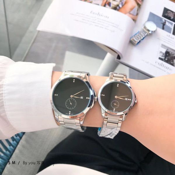 2020 new sweet couple watch fashion simple trend wild style men's watch female watch, Slivery;brown
2020 new sweet couple watch fashion simple trend wild style men's watch female watch, Slivery;brown
