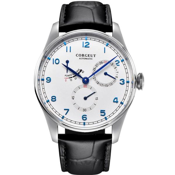 corgeut watch 42mm fashtion mens seagull automatic mechanical wristwatches power reserve date waterproof 316l stainless steel, Slivery;brown
corgeut watch 42mm fashtion mens seagull automatic mechanical wristwatches power reserve date waterproof 316l stainless steel, Slivery;brown