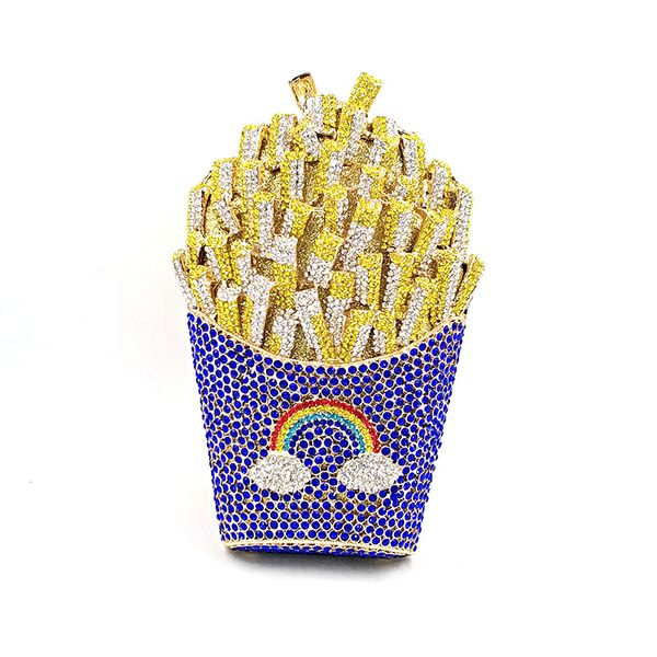 bridal wedding party purses women evening party special bag diamonds french fry fries rainbow clutches crystal purses 200919
bridal wedding party purses women evening party special bag diamonds french fry fries rainbow clutches crystal purses 200919