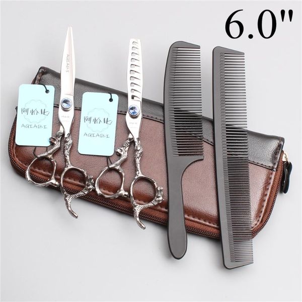 hair scissors 4pcs 5.5" 6" jp 440c aqiabi for a hairstyle cutting / thinning shears combs add bag a9006
hair scissors 4pcs 5.5" 6" jp 440c aqiabi for a hairstyle cutting / thinning shears combs add bag a9006