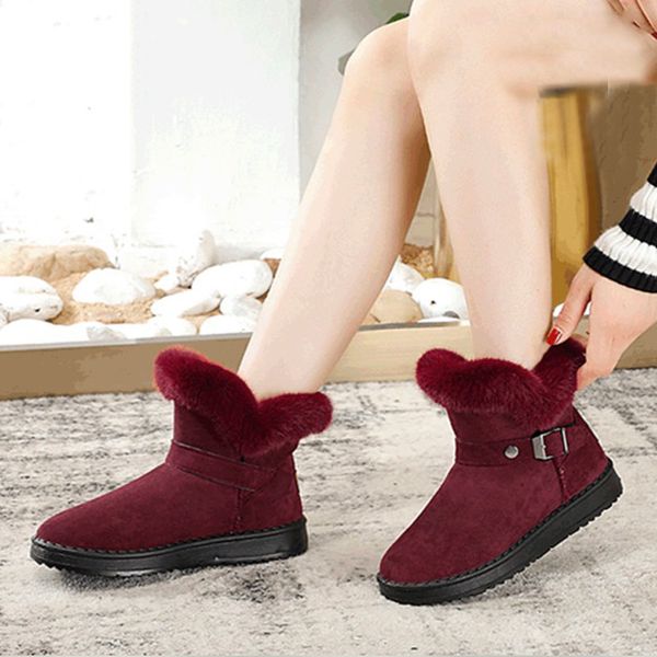 women australia classic style snow boots winter warm suede flats warterproof high-quality ankle boots large size, Black
women australia classic style snow boots winter warm suede flats warterproof high-quality ankle boots large size, Black