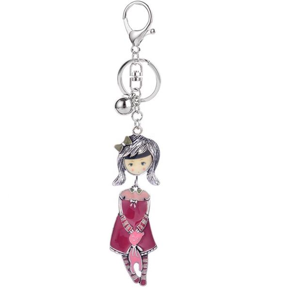 keyring of lovely girl with a bear pendant keychain for children women's charms enamel alloy keychains key chain rings 2020 new, Slivery;golden
keyring of lovely girl with a bear pendant keychain for children women's charms enamel alloy keychains key chain rings 2020 new, Slivery;golden