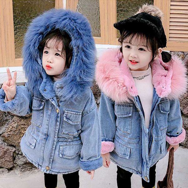 baby girl winter denim jacket denim clothes jacket children plus velvet thick fur collar hooded warm girl, Blue;gray
baby girl winter denim jacket denim clothes jacket children plus velvet thick fur collar hooded warm girl, Blue;gray