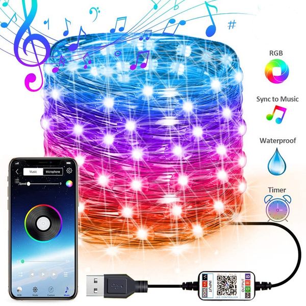 usb fairy string lights music sync colour rgb led strip bluetooth app control copper wire strings christmas party wedding outdoor decoration
usb fairy string lights music sync colour rgb led strip bluetooth app control copper wire strings christmas party wedding outdoor decoration