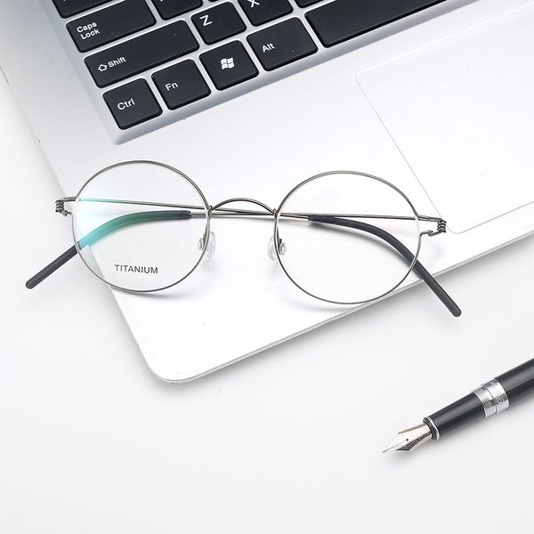 fashion sunglasses frames ultralight titanium optical eyeglasses men classic vintage round prescription glasses women retro circle myopia ey, Black
fashion sunglasses frames ultralight titanium optical eyeglasses men classic vintage round prescription glasses women retro circle myopia ey, Black