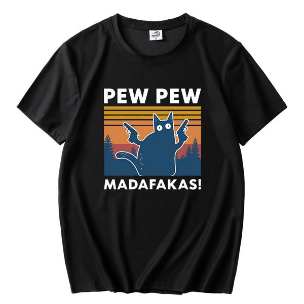 мода black cat pew pew madafakas забавный кот гангстер с пистолетом мем ретро женские короткие рукава футболки юмор подарков топы тройник
мода black cat pew pew madafakas забавный кот гангстер с пистолетом мем ретро женские короткие рукава футболки юмор подарков топы тройник