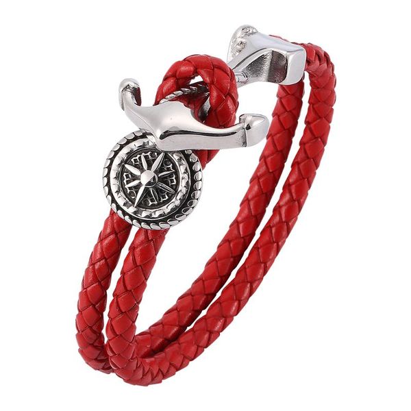 charm bracelets retro personality round shield red woven double leather bracelet stainless steel fashion men's 7-sp0180, Golden;silver
charm bracelets retro personality round shield red woven double leather bracelet stainless steel fashion men's 7-sp0180, Golden;silver
