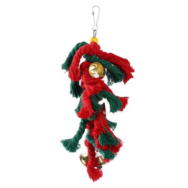 other bird supplies pet birds parrot toys cockatoo parakeet swing cotton climbing rope knots with christmas bells hanging toy
other bird supplies pet birds parrot toys cockatoo parakeet swing cotton climbing rope knots with christmas bells hanging toy