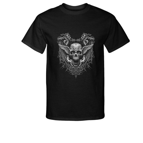 2019 fashion cotton tee shirt fashion inkception skull wings t-shirt