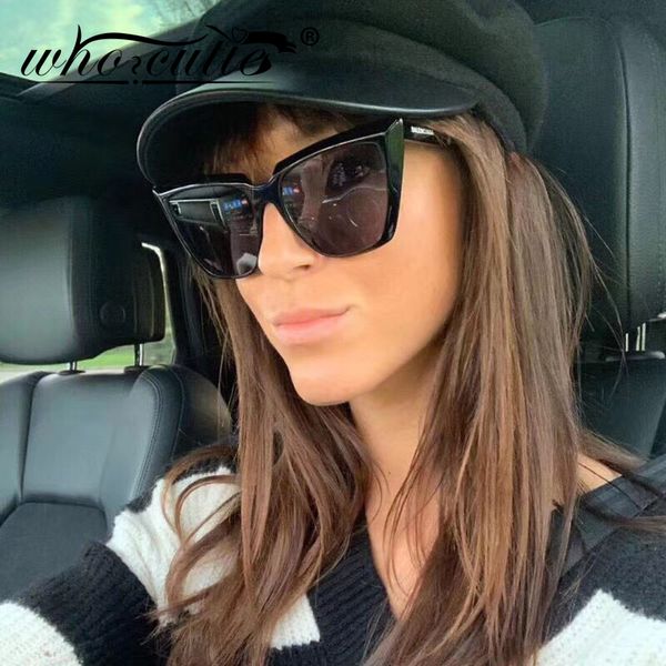 sunglasses who cutie retro cat eye women 2021 brand design leopard cateye frame classic trendy stylish sun glasses shades s324, White;black
sunglasses who cutie retro cat eye women 2021 brand design leopard cateye frame classic trendy stylish sun glasses shades s324, White;black