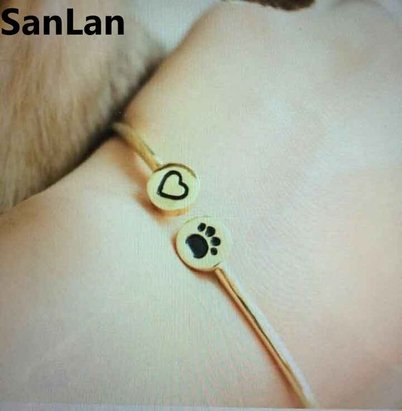 heart and dog love charm bracelet for women adjuatable expandable dog bracelets bangles for love sanlan, Black
heart and dog love charm bracelet for women adjuatable expandable dog bracelets bangles for love sanlan, Black