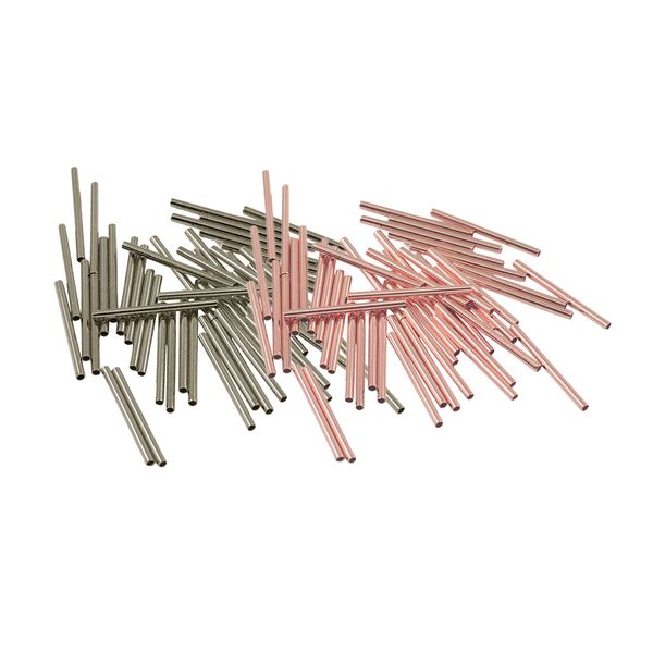 100 pieces straight tube spacer loose beads brand 20x1.5mm, rose gold and silver plated smooth spacer metal beads 1.3mm hole
100 pieces straight tube spacer loose beads brand 20x1.5mm, rose gold and silver plated smooth spacer metal beads 1.3mm hole