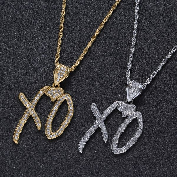 pendant necklaces hip hop necklace cubic zircon lettered xo with stainless steel long chain for women men jewelry, Silver
pendant necklaces hip hop necklace cubic zircon lettered xo with stainless steel long chain for women men jewelry, Silver