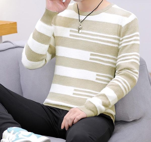 2020 new winter thick striped men sweater men s christmas sweaters male cashmere knitwear handsome men s003, White;black
2020 new winter thick striped men sweater men s christmas sweaters male cashmere knitwear handsome men s003, White;black