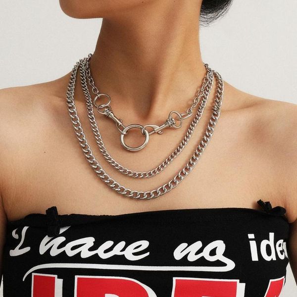 fashion punk chain simple u-shaped necklace key chain wild multi-layer necklace sale, Silver
fashion punk chain simple u-shaped necklace key chain wild multi-layer necklace sale, Silver