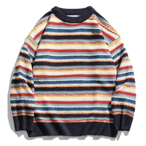 свитер негабаритного hip hop streetwear stripes вязаного свитера мужчины женщина повседневные сыпучие пуловеры топы outwear, White;black
свитер негабаритного hip hop streetwear stripes вязаного свитера мужчины женщина повседневные сыпучие пуловеры топы outwear, White;black