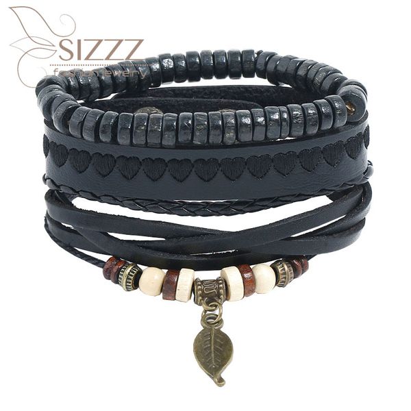 charm bracelets 2021 factory direct retro woven set diy simple multi-layer beaded leather bracelet&bangles for women/men, Golden;silver
charm bracelets 2021 factory direct retro woven set diy simple multi-layer beaded leather bracelet&bangles for women/men, Golden;silver
