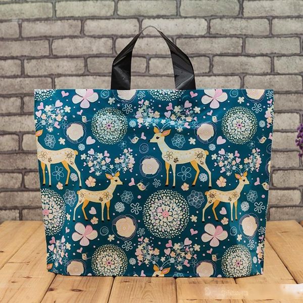 plastic shopping gift bags deer thickened handle clothing storage pounch party supplies shopping packaging packing bags - 0068pack
plastic shopping gift bags deer thickened handle clothing storage pounch party supplies shopping packaging packing bags - 0068pack