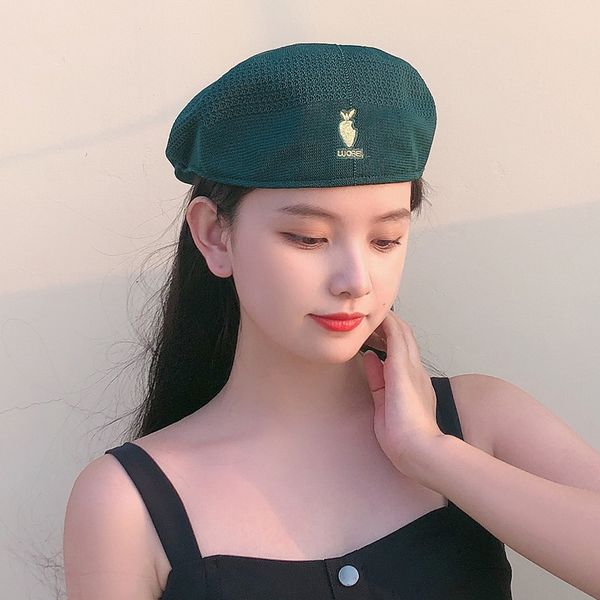 retro carrot breathable beret women's fashion forward hat summer wild hat women, Blue;gray
retro carrot breathable beret women's fashion forward hat summer wild hat women, Blue;gray