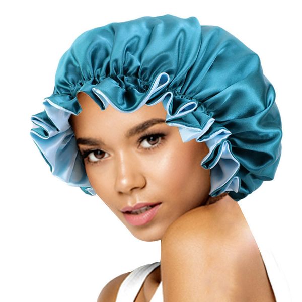 5pcs/lot satin bonnet pure color silk night cap double layer reversible sleeping cap extra large headwear headwrap hair care, Blue;gray
5pcs/lot satin bonnet pure color silk night cap double layer reversible sleeping cap extra large headwear headwrap hair care, Blue;gray