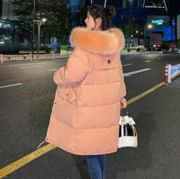 wholesale new style big fur collar mid-length women's winter clothing bread coat loose bf down padded jacket, Black
wholesale new style big fur collar mid-length women's winter clothing bread coat loose bf down padded jacket, Black