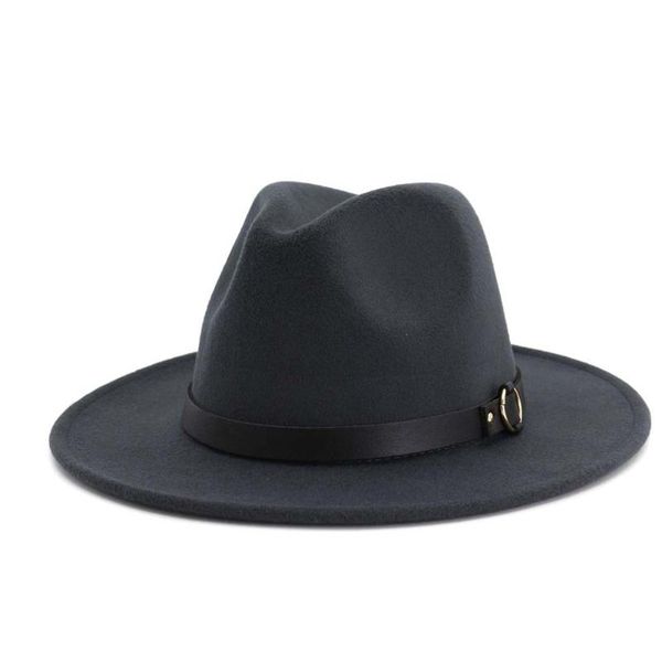 fashion men women fedora hat with leather belt panama hat wide brim jazz size 56-58cm, Blue;gray
fashion men women fedora hat with leather belt panama hat wide brim jazz size 56-58cm, Blue;gray