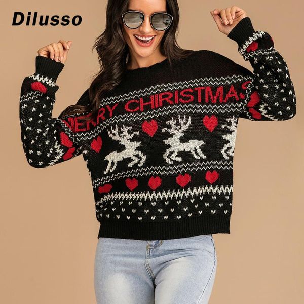vintage merry christmas sweaters women long sleeve autumn winter deer print knitted female pullover chic jumper#d3, White;black
vintage merry christmas sweaters women long sleeve autumn winter deer print knitted female pullover chic jumper#d3, White;black