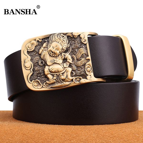 belts for men cowskin genuine leather personality men belt solid brass smooth buckle quality male strap vintage jeans waistband, Black;brown
belts for men cowskin genuine leather personality men belt solid brass smooth buckle quality male strap vintage jeans waistband, Black;brown