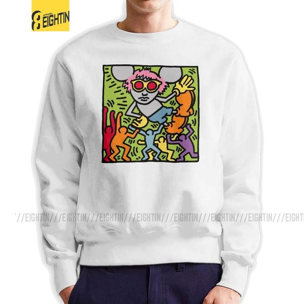 мужчины keith haring 1958 hoodie вскользь фуфайки 100% хлопок графический пуловеры мужской, Black
мужчины keith haring 1958 hoodie вскользь фуфайки 100% хлопок графический пуловеры мужской, Black