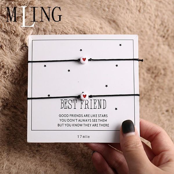 mling 2 pcs/set adjustable rope chain bracelet simple heart couples bracelet, Golden;silver
mling 2 pcs/set adjustable rope chain bracelet simple heart couples bracelet, Golden;silver