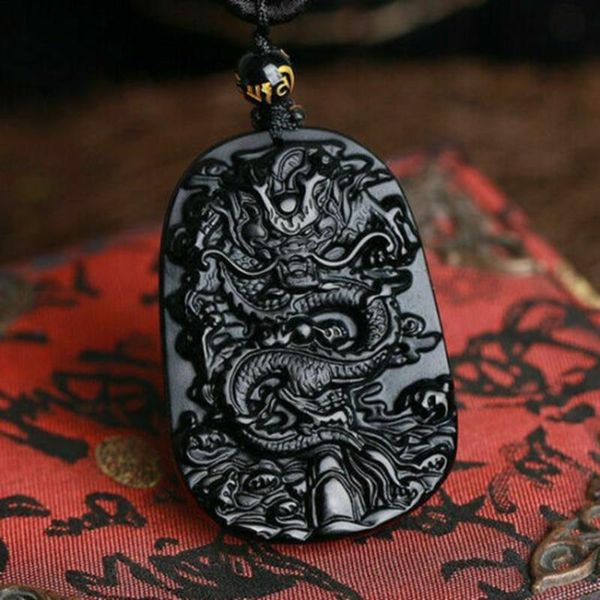 obsidian vintage necklace black long dragon pendant for women&men obsidian jewelry chinese style, Silver
obsidian vintage necklace black long dragon pendant for women&men obsidian jewelry chinese style, Silver