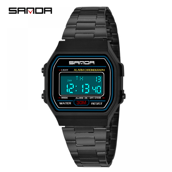 sanda new style watch luminous multifunctional digital watches retro luxury gold waterproof steel band square gold wristwatch, Slivery;brown
sanda new style watch luminous multifunctional digital watches retro luxury gold waterproof steel band square gold wristwatch, Slivery;brown