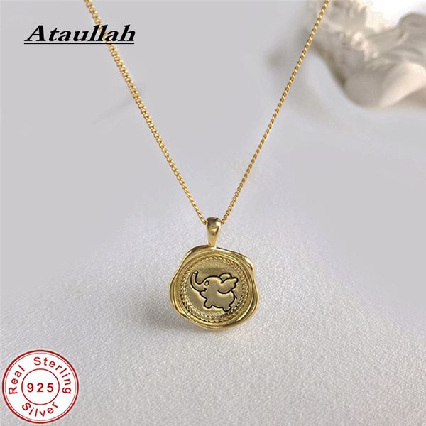 ataullah silver 925 jewelry pendant necklace plated gold creative cartoon elephant round badge necklaces chain for women nw084
ataullah silver 925 jewelry pendant necklace plated gold creative cartoon elephant round badge necklaces chain for women nw084