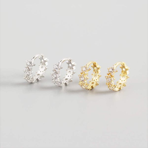 hoop & huggie 925 sterling silver and star earring on ear rose golden color fine jewelry fashion korean style for women party birthday, Golden;silver
hoop & huggie 925 sterling silver and star earring on ear rose golden color fine jewelry fashion korean style for women party birthday, Golden;silver