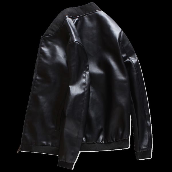 men's coat winter velvet thickening leather jacket dress spring and autumn network red trend kg-218, Black
men's coat winter velvet thickening leather jacket dress spring and autumn network red trend kg-218, Black
