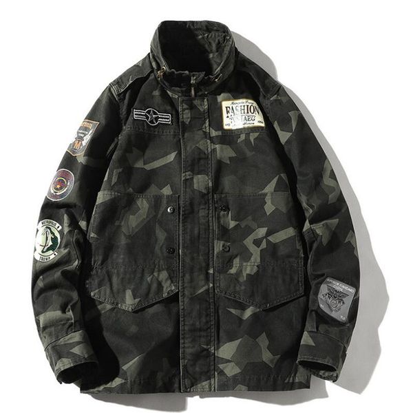 hip hop jacket men's 2020 spring and autumn new loose collar coat men's casual camouflage big code jacket, Black;brown
hip hop jacket men's 2020 spring and autumn new loose collar coat men's casual camouflage big code jacket, Black;brown