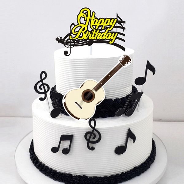 other festive & party supplies 1set/musical note happy birthday cartoon cake er cupcake flag paper guitar baby shower baking decoration
other festive & party supplies 1set/musical note happy birthday cartoon cake er cupcake flag paper guitar baby shower baking decoration