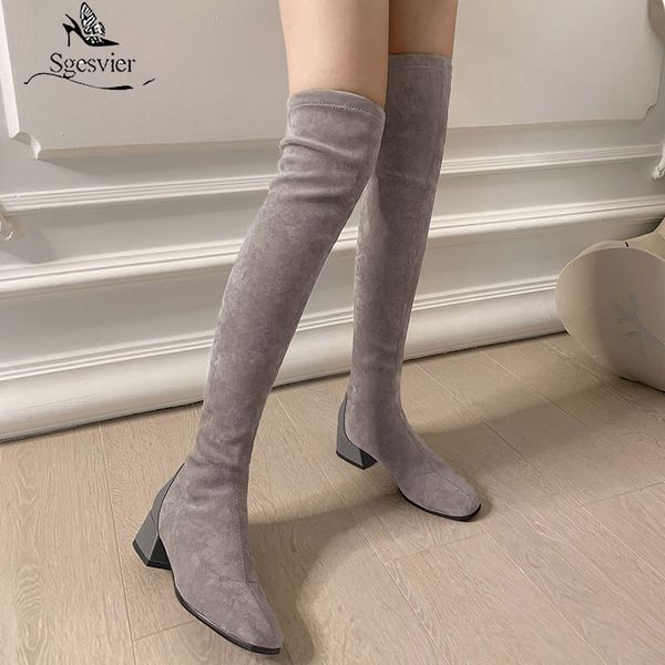 boots sgesvier women stretch winter thick heel over the knee slim girl tall female shoes big size 33-43 footwear, Black
boots sgesvier women stretch winter thick heel over the knee slim girl tall female shoes big size 33-43 footwear, Black