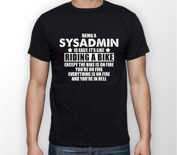 100% cotton brand new t-shirts being a sysadmin tshirt men womens gift novelty job career apache server print t shirt men
100% cotton brand new t-shirts being a sysadmin tshirt men womens gift novelty job career apache server print t shirt men