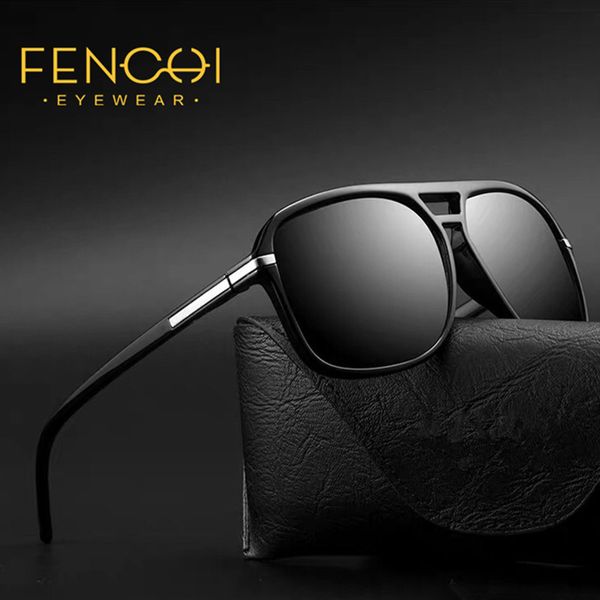 fenchi pilot polarized sunglasses men uv400 black square retro sun glasses coating lens driving eyewear male, White;black
fenchi pilot polarized sunglasses men uv400 black square retro sun glasses coating lens driving eyewear male, White;black