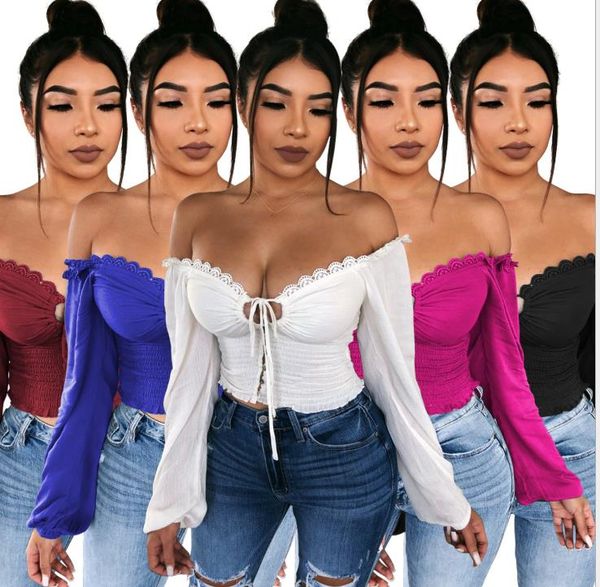 exposed navel pleated womens tshirts fashion deep v neck bandage long sleeve autumn casual clothing, White
exposed navel pleated womens tshirts fashion deep v neck bandage long sleeve autumn casual clothing, White