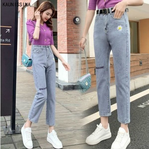 flower embroidered jeans women autumn new fashion straight leg pants loose high waist denim pants ladies ankle-length trouser, Blue
flower embroidered jeans women autumn new fashion straight leg pants loose high waist denim pants ladies ankle-length trouser, Blue