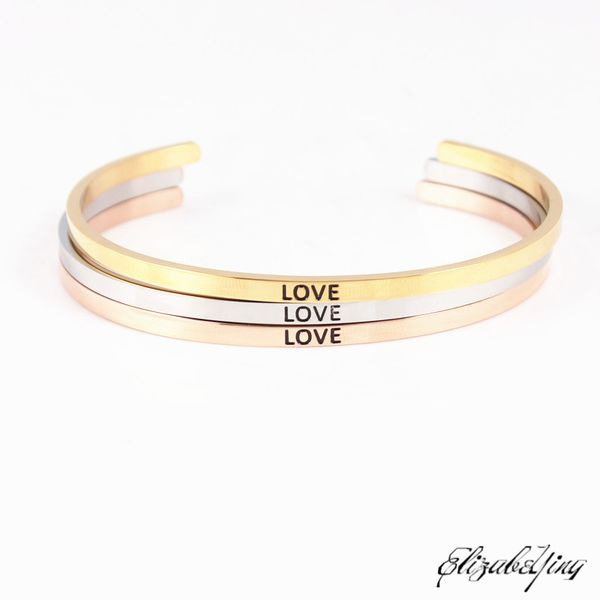 love stainless steel mantra bangle engraved inspirational bracelet width 3mm women gift 3 colors plated, Black
love stainless steel mantra bangle engraved inspirational bracelet width 3mm women gift 3 colors plated, Black