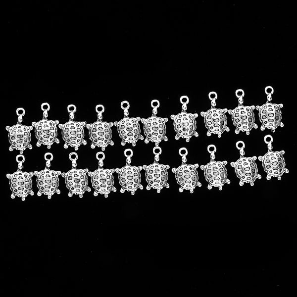 20 pieces pack metal animal turtle pendant beads for necklace earring dangle findings supplies craft, Silver
20 pieces pack metal animal turtle pendant beads for necklace earring dangle findings supplies craft, Silver