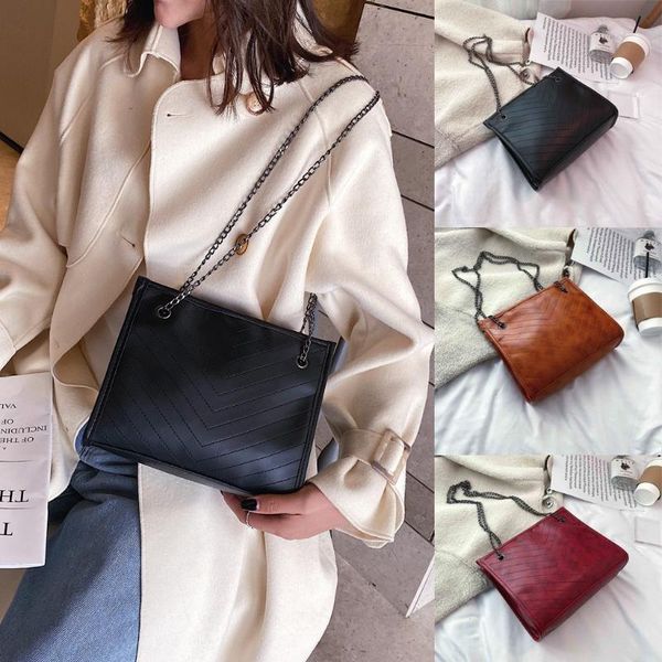 women solid color simple shoulder bag sewing thread handbag chain bag exquisite girl portable handbag elegant lady original
women solid color simple shoulder bag sewing thread handbag chain bag exquisite girl portable handbag elegant lady original