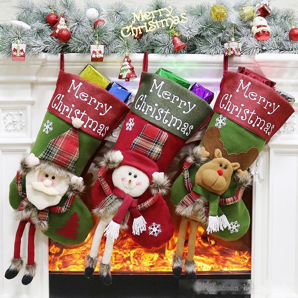 60*25cm christmas stockings gift bags kids large size candy bag xmas tree hanging ornament socks party home christmas decoration
60*25cm christmas stockings gift bags kids large size candy bag xmas tree hanging ornament socks party home christmas decoration