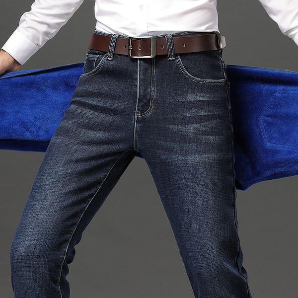 men's jeans warm fleece mens winter velvet jean trousers flocking soft men pants 40 42 44 46 large size, Blue
men's jeans warm fleece mens winter velvet jean trousers flocking soft men pants 40 42 44 46 large size, Blue