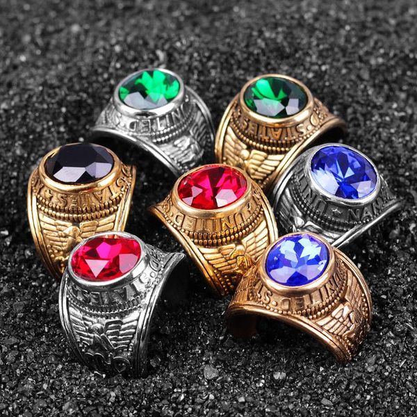 stainless steel men rings rhinestone united states punk rock hip hop for biker male boyfriend jewelry creativity gift wholesale, Golden;silver
stainless steel men rings rhinestone united states punk rock hip hop for biker male boyfriend jewelry creativity gift wholesale, Golden;silver